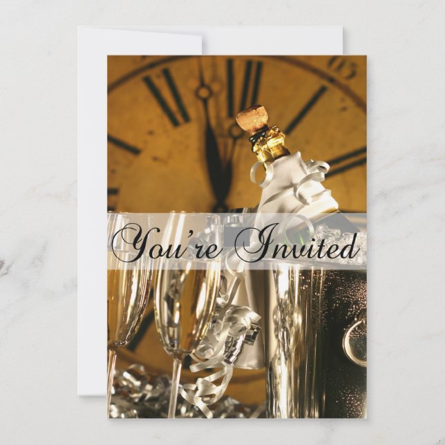 New Year's Eve Party Invitation (Front)