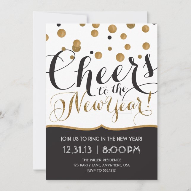 New Year's Eve Party Invitation (Front)