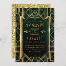 NEW YEAR'S EVE PARTY INVITATION | 1920's Cabaret