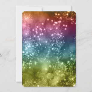 New Year's Eve Party Invitation Mix Colours Bokeh 