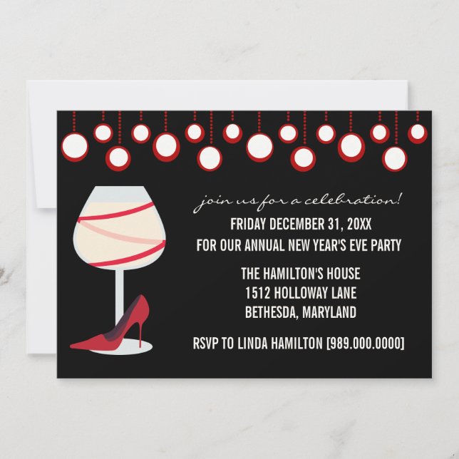 New Year's Eve Party Invitations (Front)