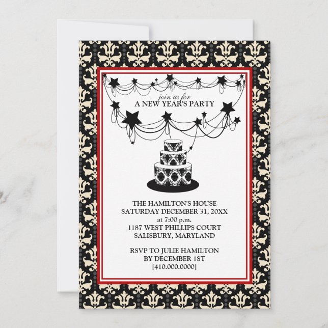 New Year's Eve Party Invitations (Front)