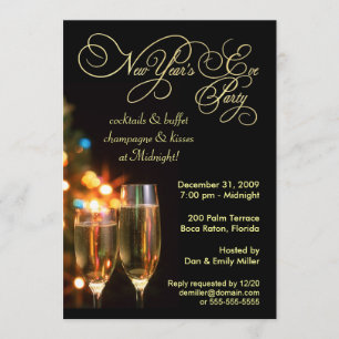 New Year's Eve Party Invitations - 5 x 7