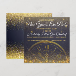 New Year's Eve Party Luxury midnight Invitation