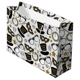 New Years Eve party mixed pattern bag