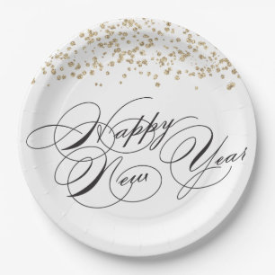 New Year's Eve Party Paper Plates
