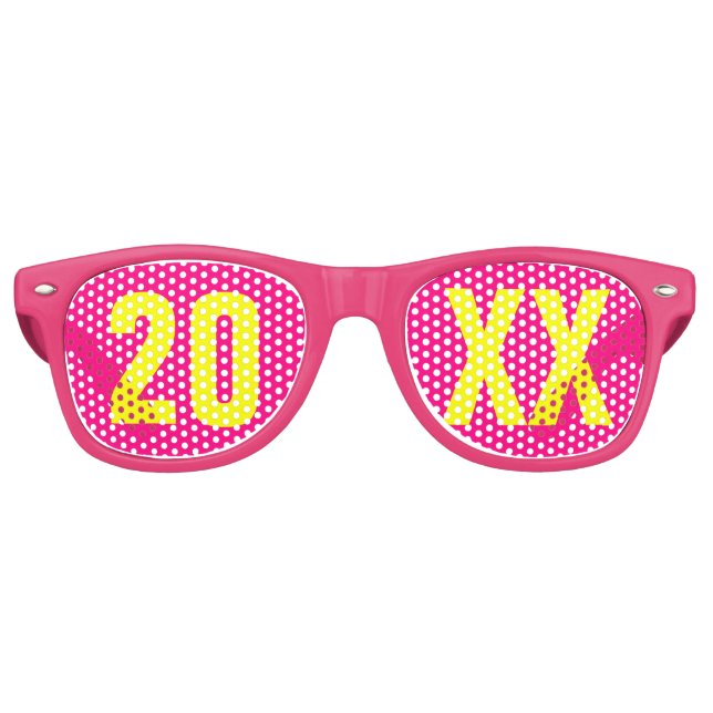 New Years Eve Party Retro Sunglasses (Front)