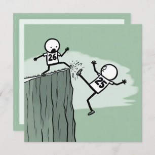 New Year's Eve Party Stick Figures Invitation