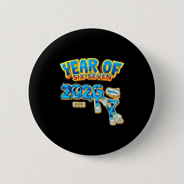 New Years Eve Party Supplies 2026 Happy New Year F 6 Cm Round Badge (Front)