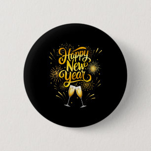 New Years Eve Party Supplies 2026 Happy New Year F 6 Cm Round Badge