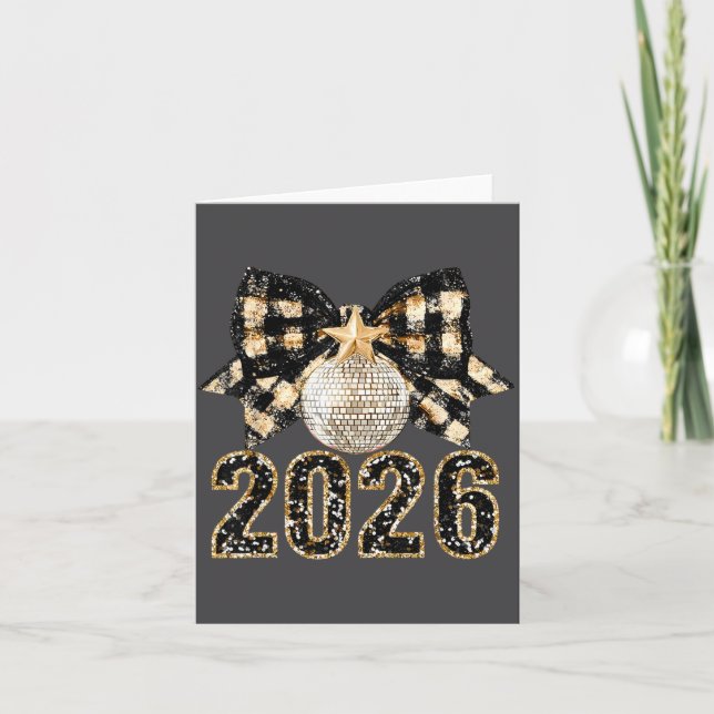 New Years Eve Party Supplies 2026 Happy New Year F Card (Front)