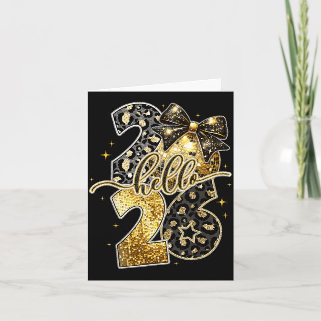 New Years Eve Party Supplies 2026 Happy New Year F Card (Front)