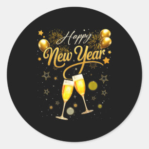 New Years Eve Party Supplies 2026 Happy New Year F Classic Round Sticker