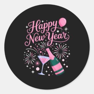 New Years Eve Party Supplies 2026 Happy New Year F Classic Round Sticker
