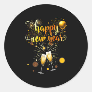 New Years Eve Party Supplies 2026 Happy New Year F Classic Round Sticker