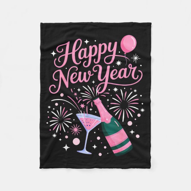New Years Eve Party Supplies 2026 Happy New Year F Fleece Blanket (Front)