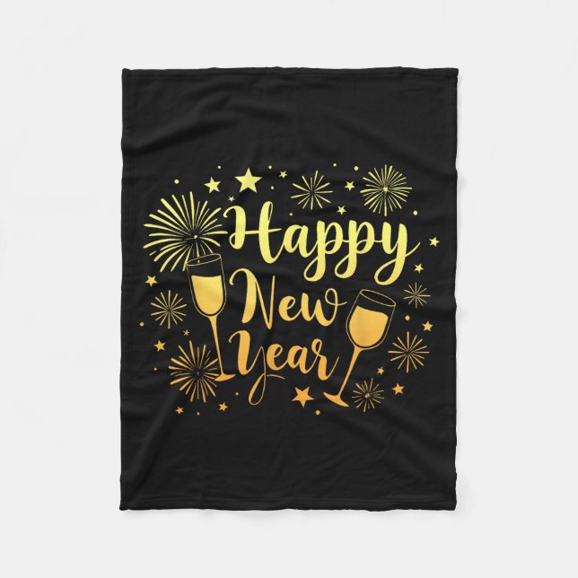 New Years Eve Party Supplies 2026 Happy New Year F Fleece Blanket (Front)
