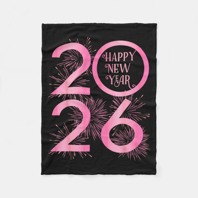 New Years Eve Party Supplies 2026 Happy New Year F Fleece Blanket (Front)