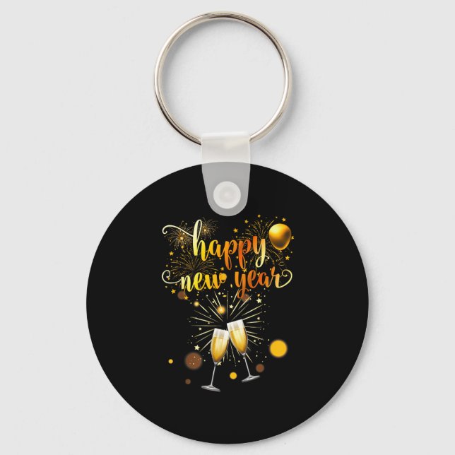 New Years Eve Party Supplies 2026 Happy New Year F Key Ring (Front)