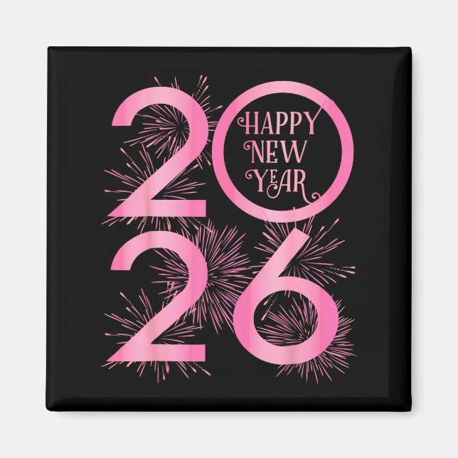 New Years Eve Party Supplies 2026 Happy New Year F Magnet (Front)