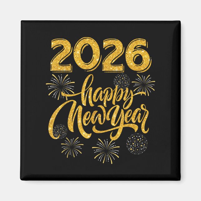New Years Eve Party Supplies 2026 Happy New Year F Magnet (Front)