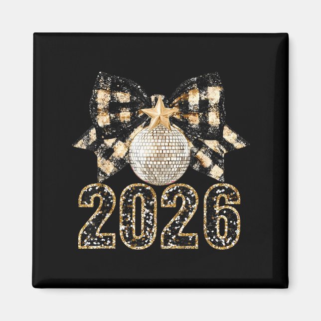 New Years Eve Party Supplies 2026 Happy New Year F Magnet (Front)