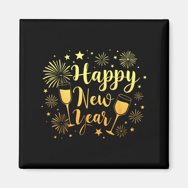New Years Eve Party Supplies 2026 Happy New Year F Magnet (Front)