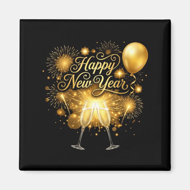 New Years Eve Party Supplies 2026 Happy New Year F Magnet (Front)