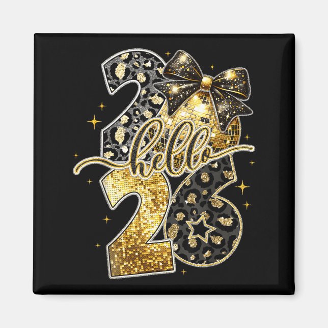 New Years Eve Party Supplies 2026 Happy New Year F Magnet (Front)