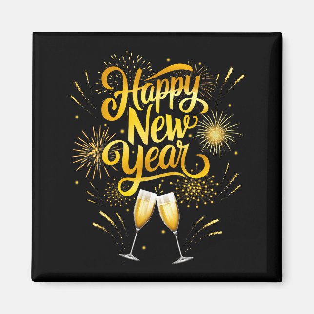 New Years Eve Party Supplies 2026 Happy New Year F Magnet (Front)