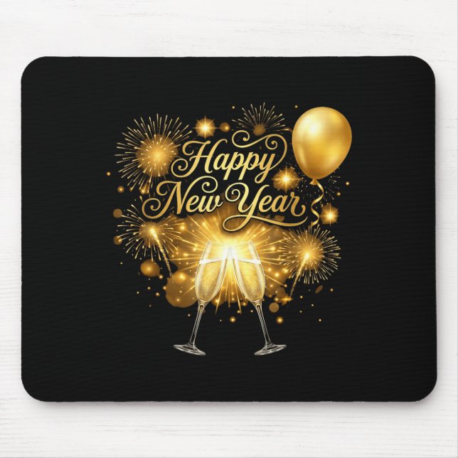 New Years Eve Party Supplies 2026 Happy New Year F Mouse Mat (Front)