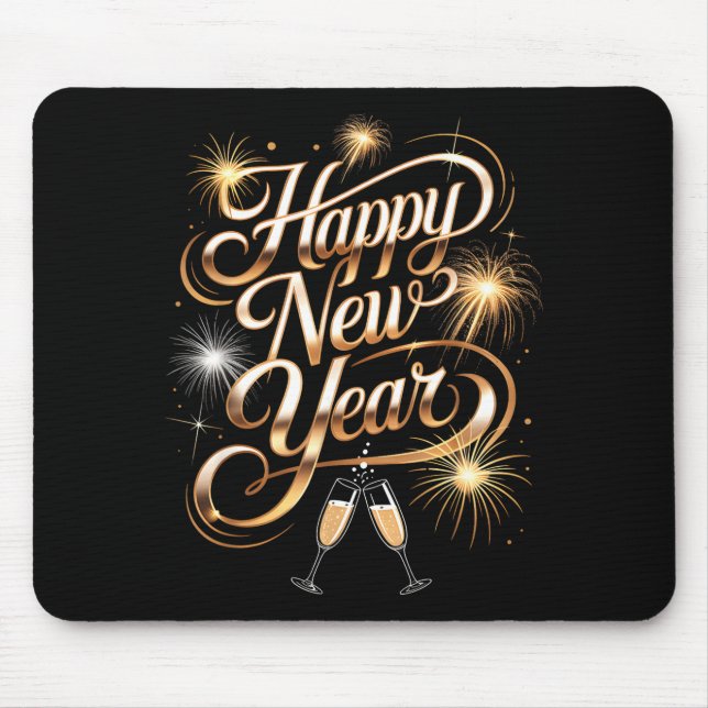 New Years Eve Party Supplies 2026 Happy New Year F Mouse Mat (Front)