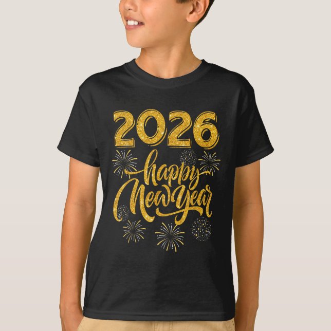 New Years Eve Party Supplies 2026 Happy New Year F T-Shirt (Front)