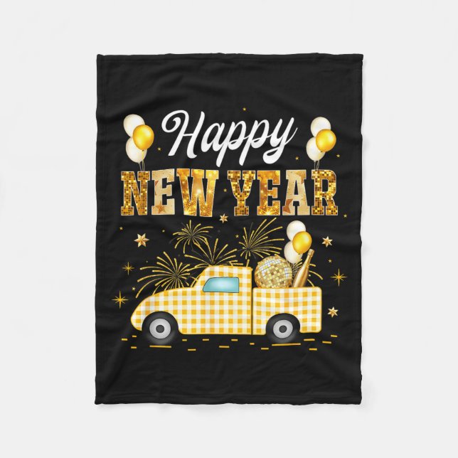 New Years Eve Party Supplies 2026 Happy New Year T Fleece Blanket (Front)