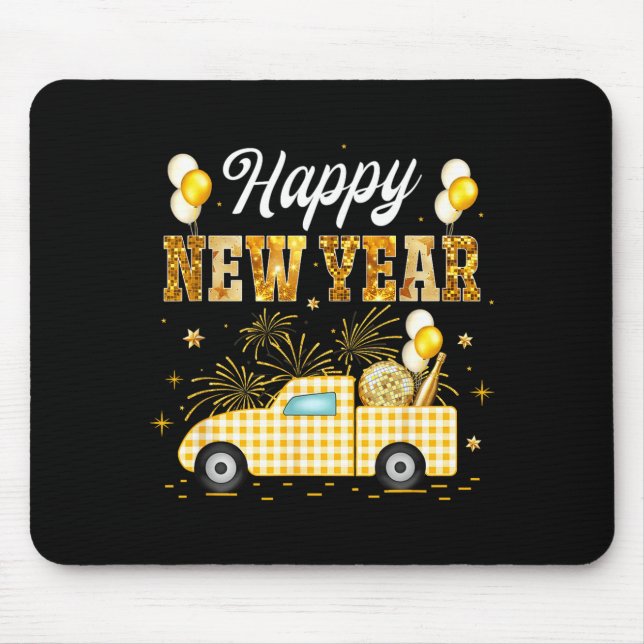 New Years Eve Party Supplies 2026 Happy New Year T Mouse Mat (Front)