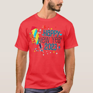 New Years Eve Party Supplies Kids NYE 2023 Happy N T-Shirt
