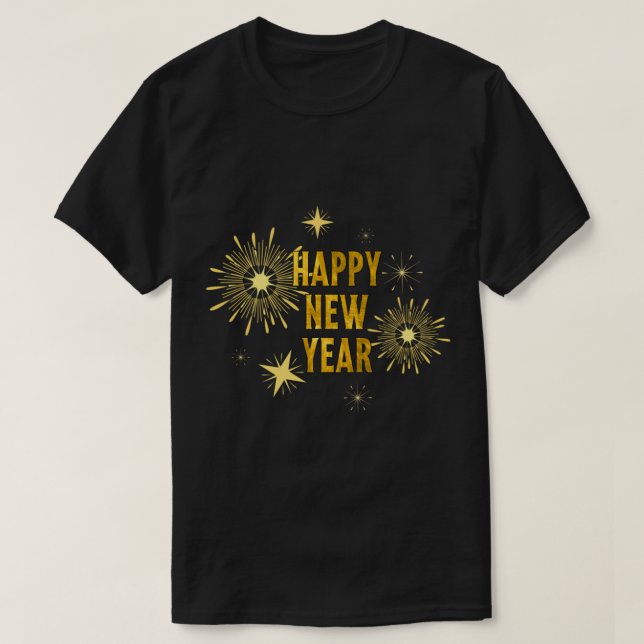 New Years Eve Party Supplies NYE 2023 Happy New Ye T-Shirt (Design Front)