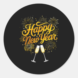 New Years Eve Party Supplies Nye 2026 Happy New Ye Classic Round Sticker