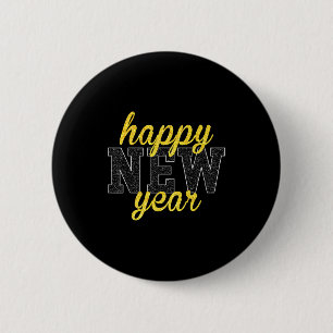 New Years Eve Party Supplies Nye Matching Happy Ne 6 Cm Round Badge