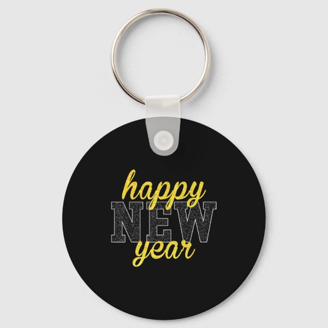 New Years Eve Party Supplies Nye Matching Happy Ne Key Ring (Front)