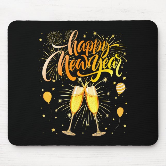 New Years Eve Party Supplies Nye Matching Happy Ne Mouse Mat (Front)