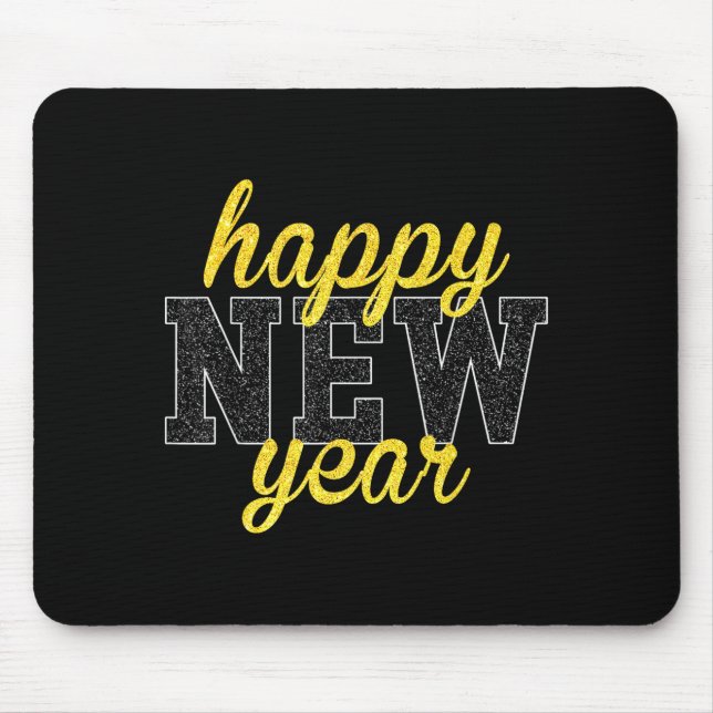 New Years Eve Party Supplies Nye Matching Happy Ne Mouse Mat (Front)