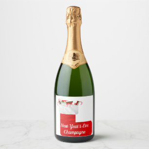 New Year's Eve Sparkling Wine Label
