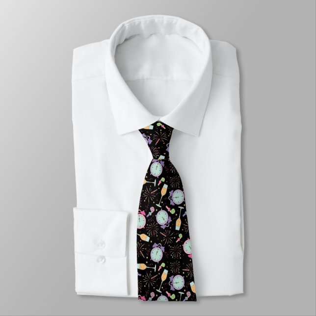 New Years Eve Time  Tie (Tied)