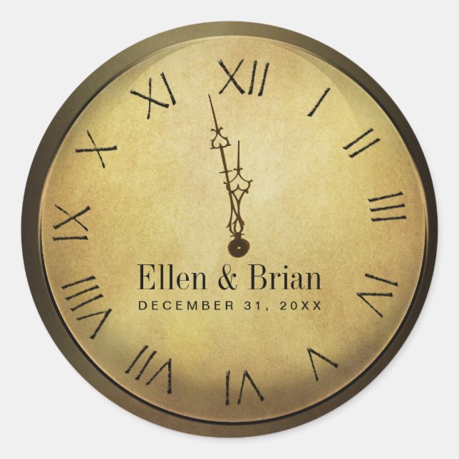 New Year's Eve Wedding Stickers (Front)