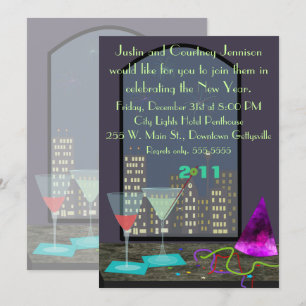 New Year's Eve Window Invitation