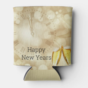 New Year's Eve with champagne glasses  Can Cooler
