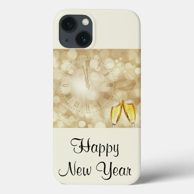 New Year's Eve with champagne glasses   Case-Mate iPhone Case (Back)