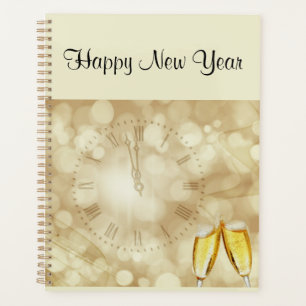 New Year's Eve with champagne glasses  Planner