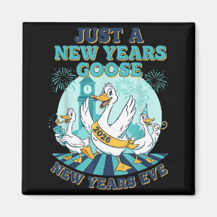 New Years Goose 2026 Celebration Fun  Magnet